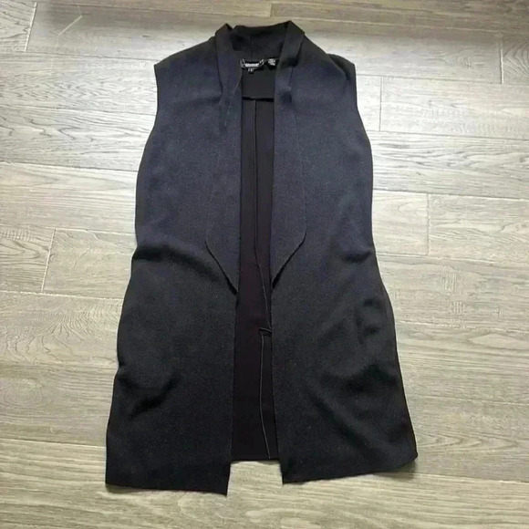🔥TED Baker🔥 | Leelih black longline wool blend vest - Picture 3 of 13